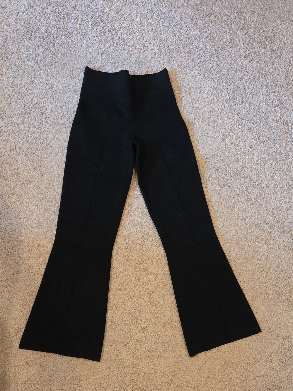 J. Crew  Delaney Black Crop Flare Pants
